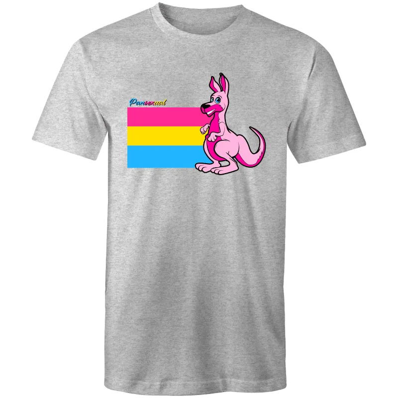 Rainbow Roo Pansexual Kangaroo T-Shirt Unisex (P006)