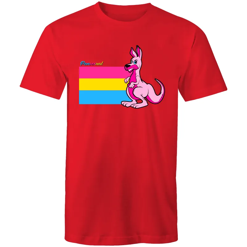 Rainbow Roo Pansexual Kangaroo T-Shirt Unisex (P006)