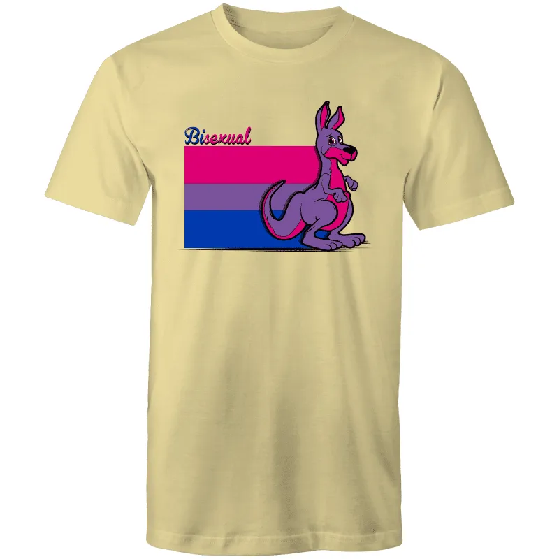 RainbowRoo Kangaroo Bisexual Flag T-Shirt Unisex (B010)