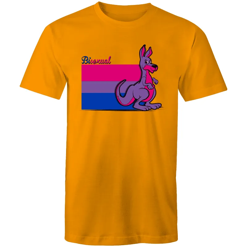 RainbowRoo Kangaroo Bisexual Flag T-Shirt Unisex (B010)