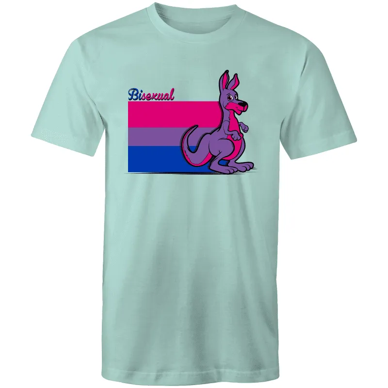 RainbowRoo Kangaroo Bisexual Flag T-Shirt Unisex (B010)