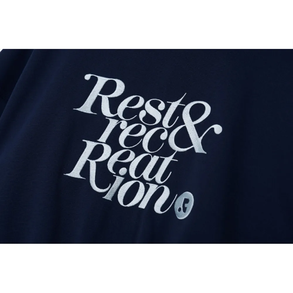 Rest & Recreation  |Blended Fabrics Street Style Long Sleeves Plain Logo