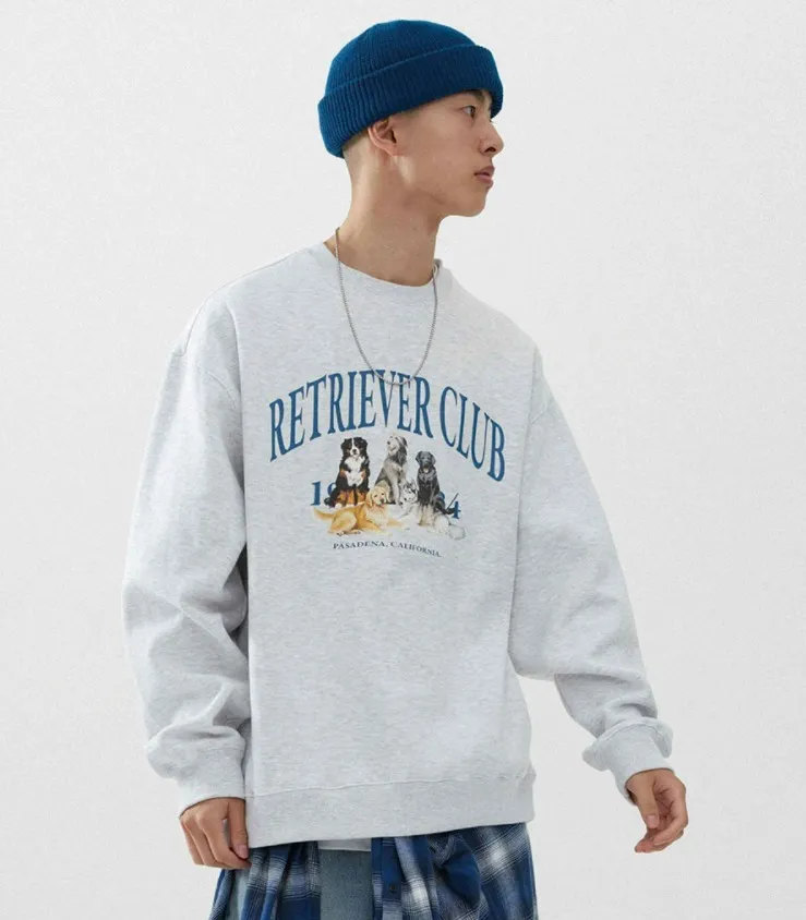 Retriever Club  |Unisex Street Style Long Sleeves Sweatshirts