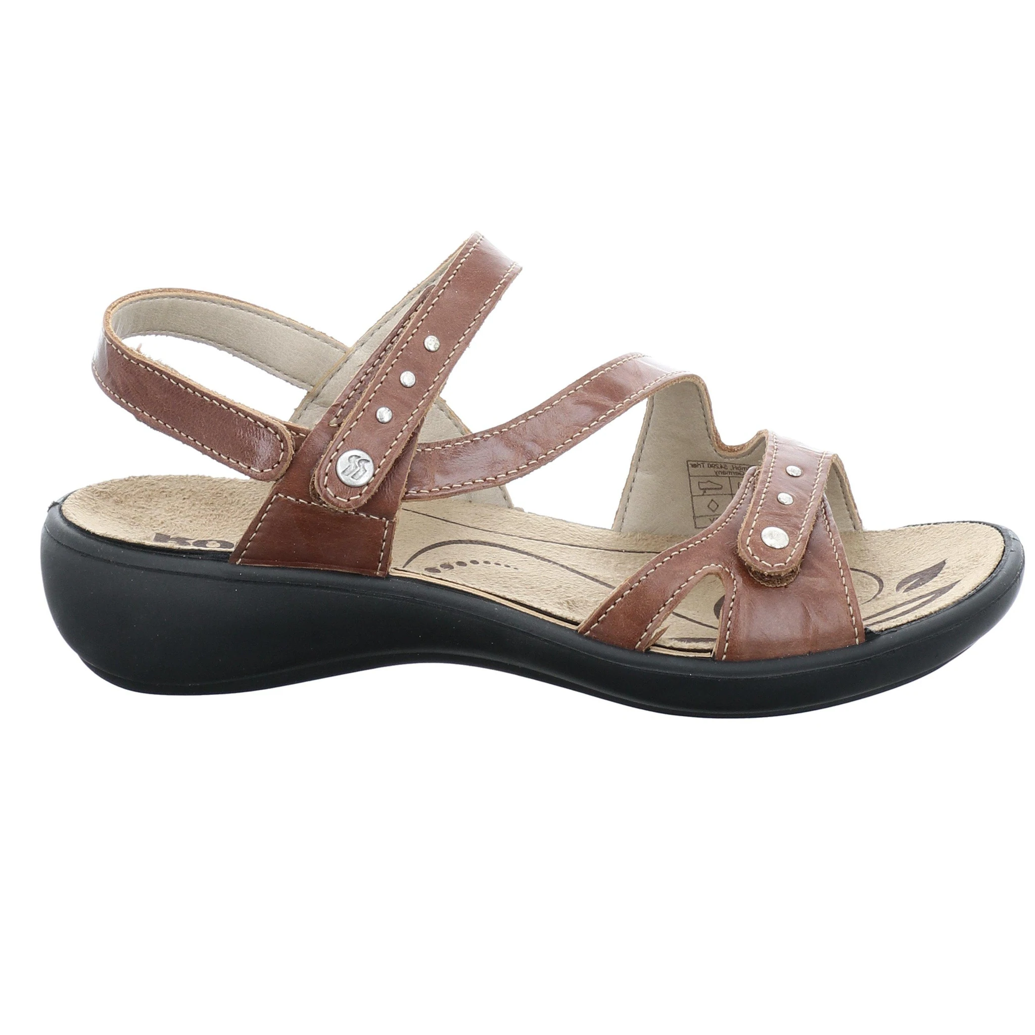 Romika Womens Ibiza 70 Backstrap Sandal- Brandy Leather