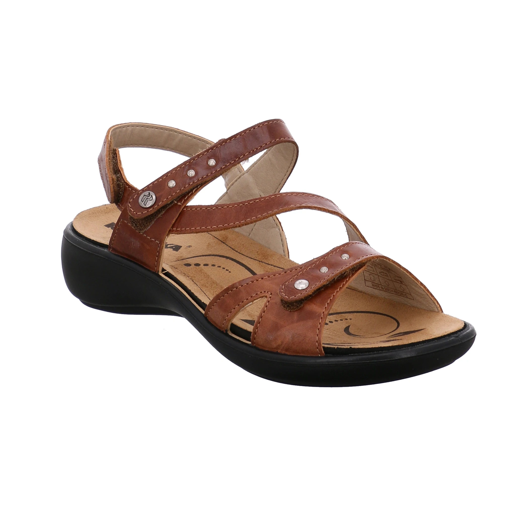 Romika Womens Ibiza 70 Backstrap Sandal- Brandy Leather