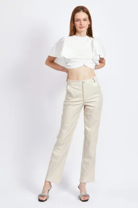 RYLEE VEGAN LEATHER PANT