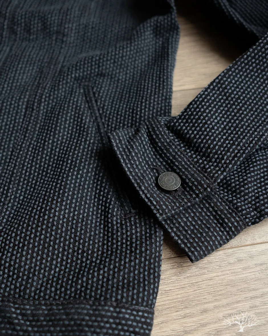 Sashiko Type 3 Jacket - Grey x Black