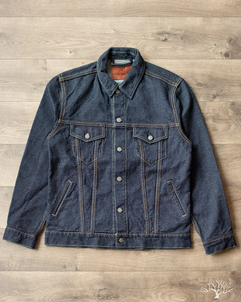 Sashiko Type 3 Jacket - Indigo x Indigo