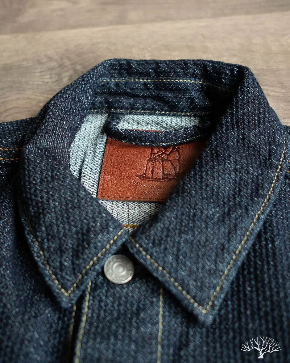 Sashiko Type 3 Jacket - Indigo x Indigo