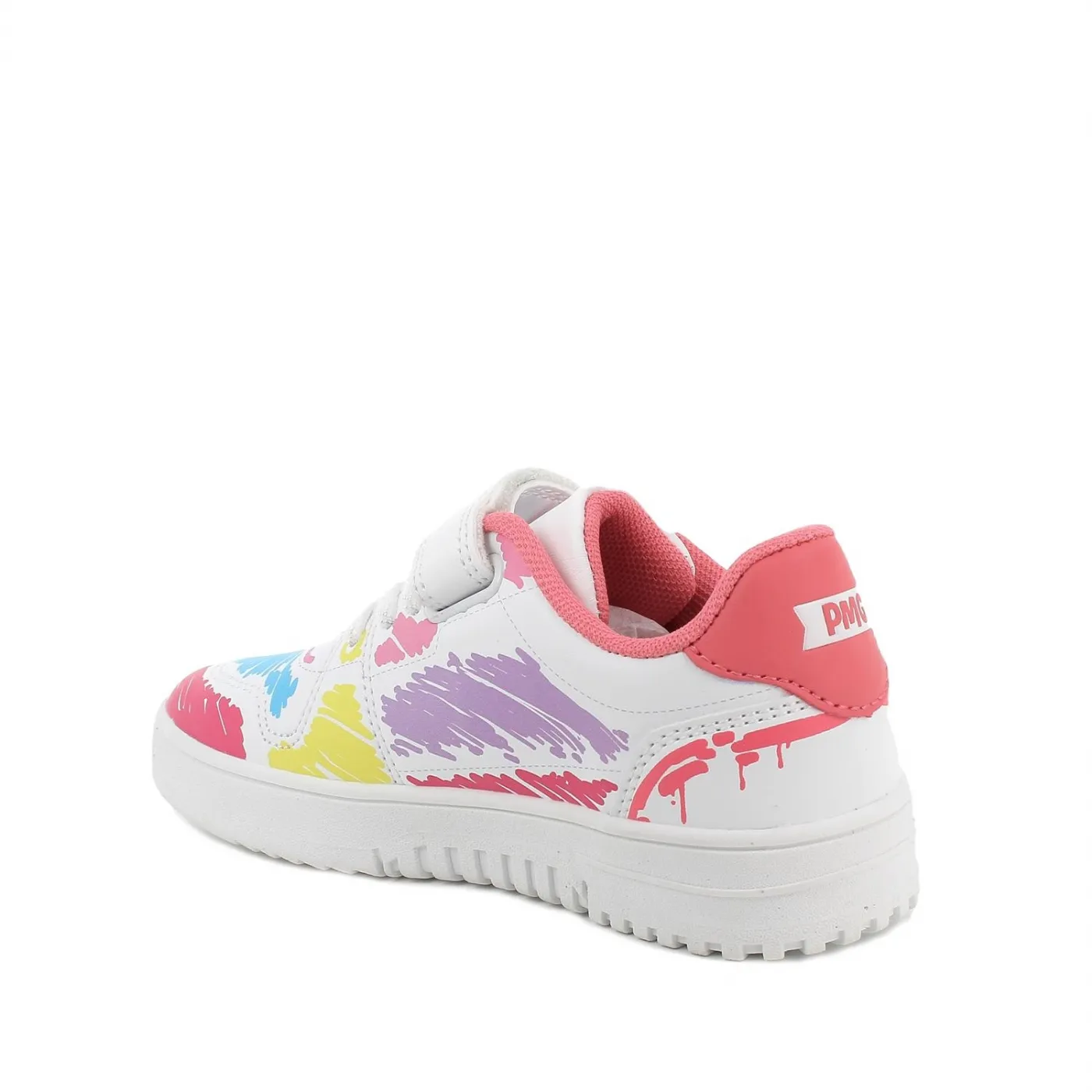 SCARPA PRIMIGI AVANT BAMBINA BIANCO MULTICOLOR-ROSA 3957800 tg:26>37