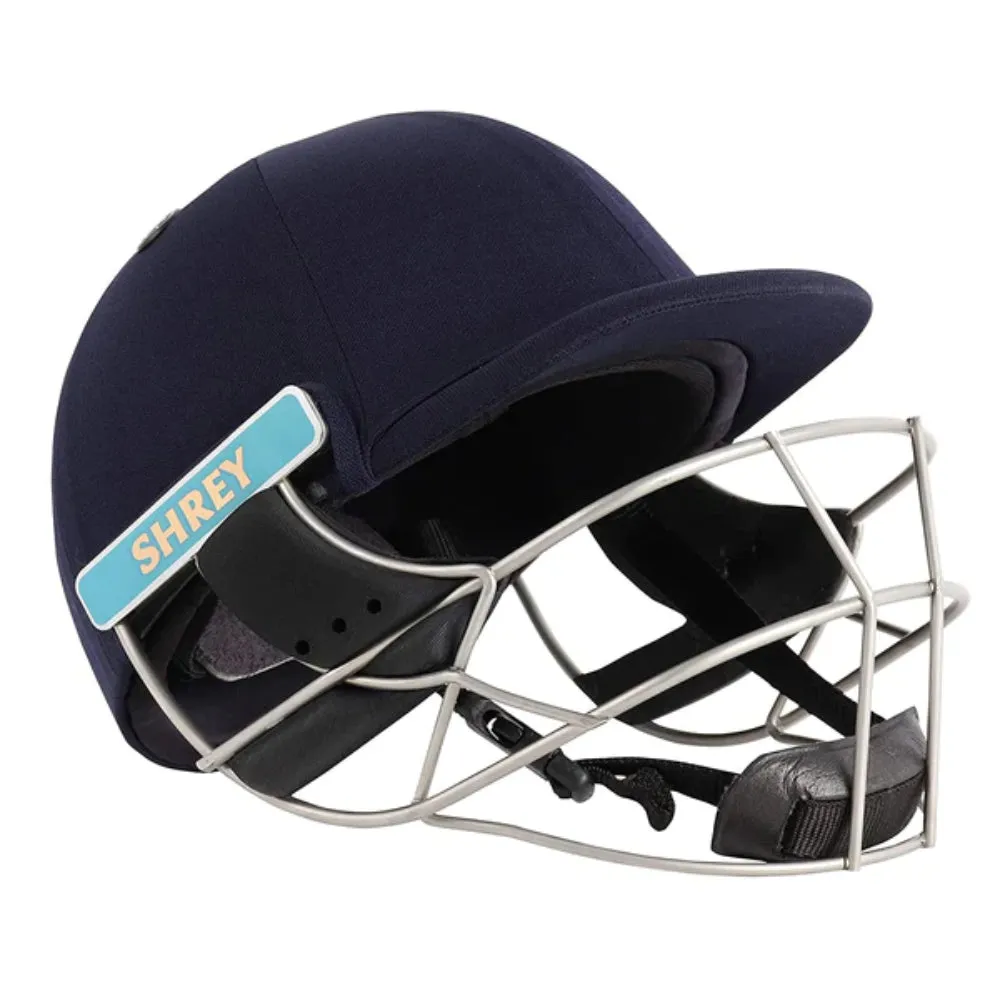 SHREY Master Class Air Stainless Steel Cricket Helmet (Navy)