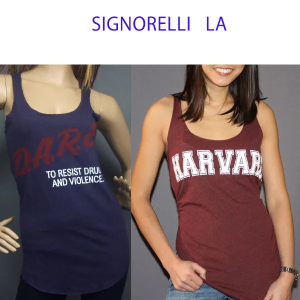 SIGNORELLI  |Sleeveless U-Neck Cotton Medium Logo T-Shirt