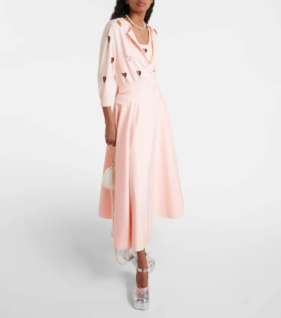 Simone Rocha  |Heart Casual Style Long Sleeves Party Style Elegant Style