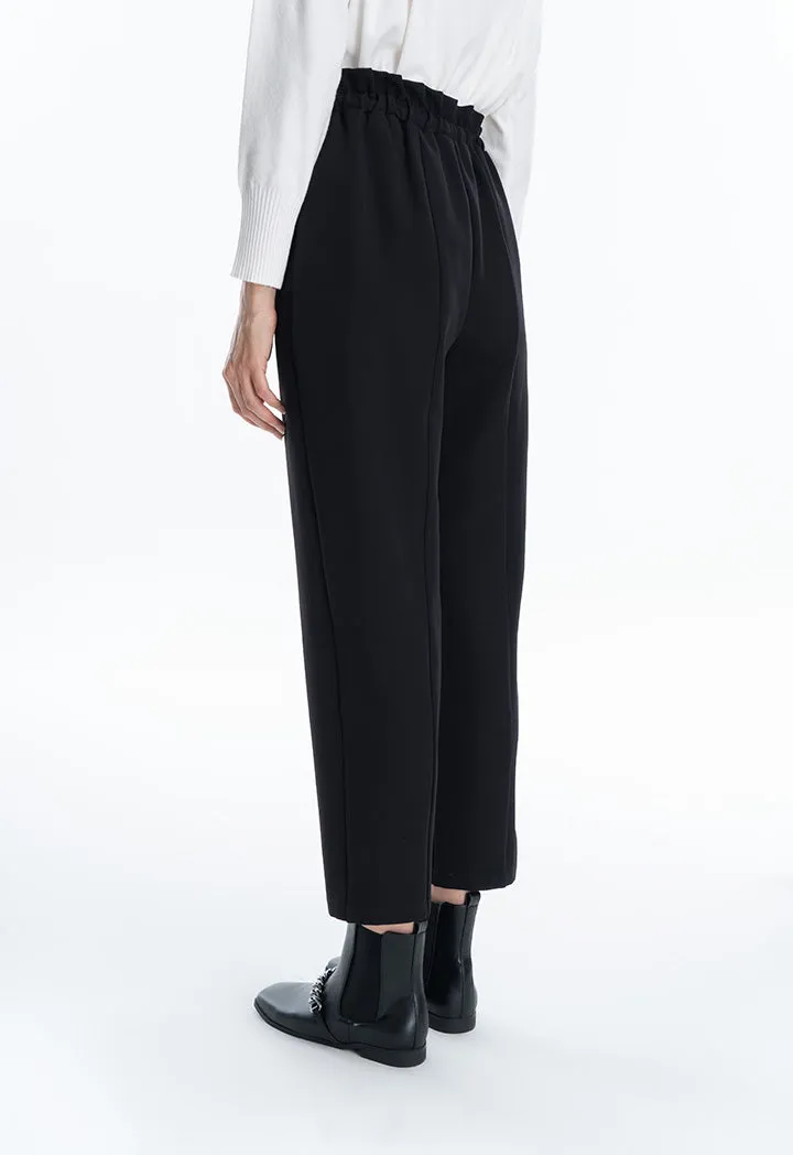 Solid Straight Leg Formal Trouser