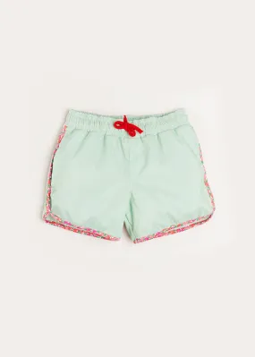 Striped Swim Shorts in Green (2-8yrs)