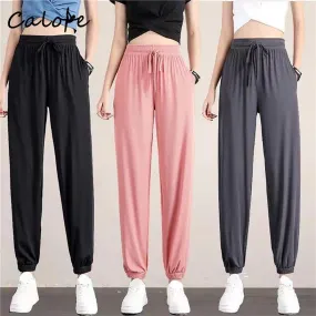 Sweatpants Baggy Pants High Waist Jogger