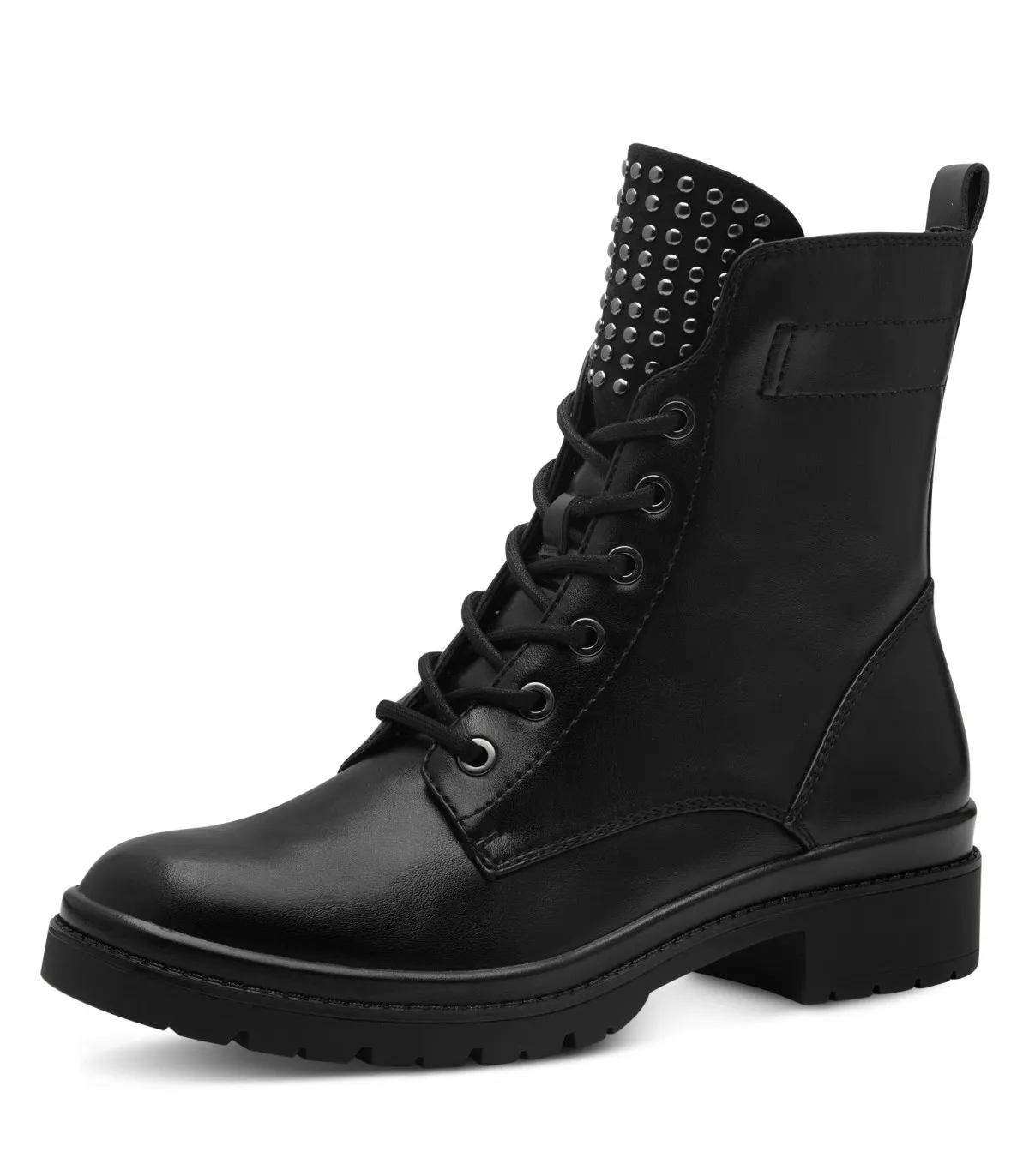 Tamaris Army Boot in Black 1-25236-43-001