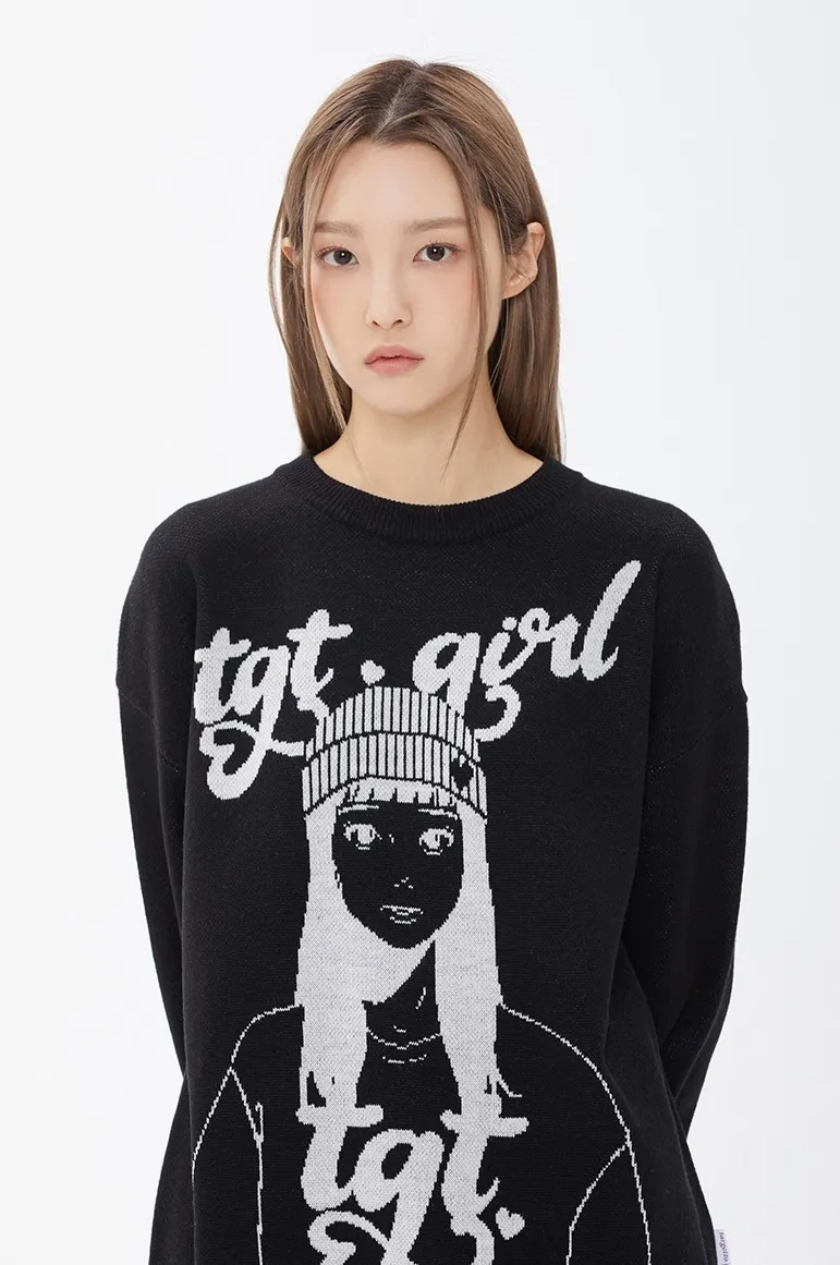 TARGETTO SEOUL  |Long Sleeves Logo V-neck & Crew neck