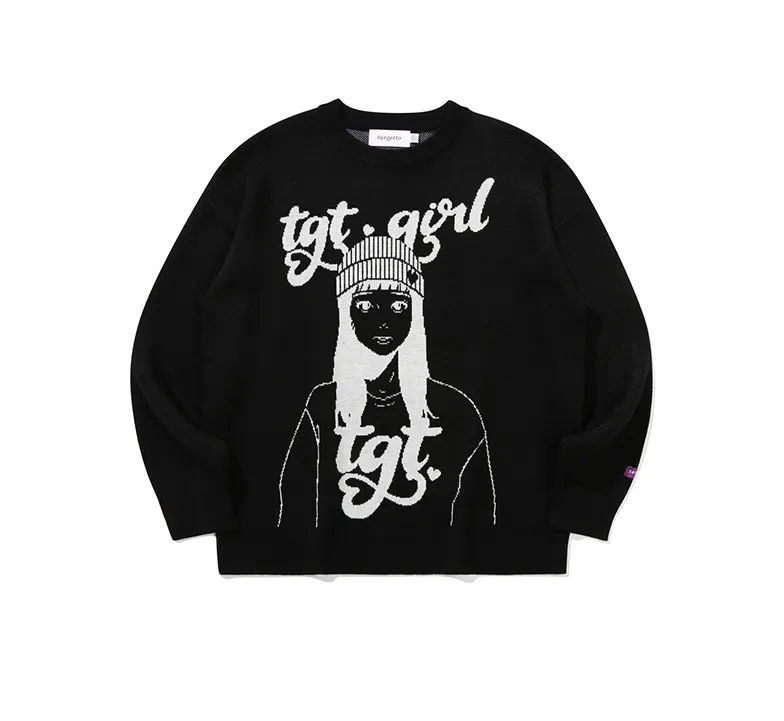 TARGETTO SEOUL  |Long Sleeves Logo V-neck & Crew neck