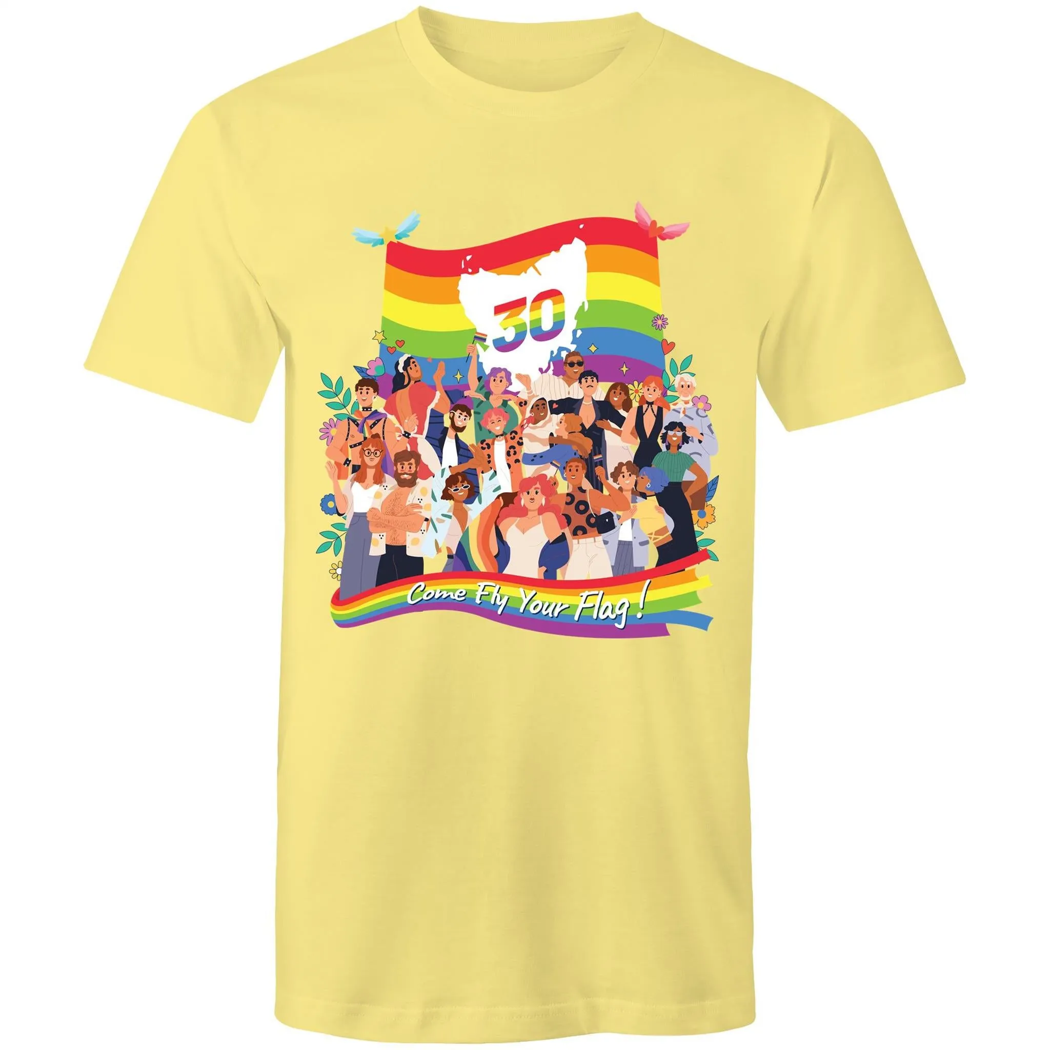 Tas Pride 30th Birthday T-Shirt Double Sided Unisex (LG128)