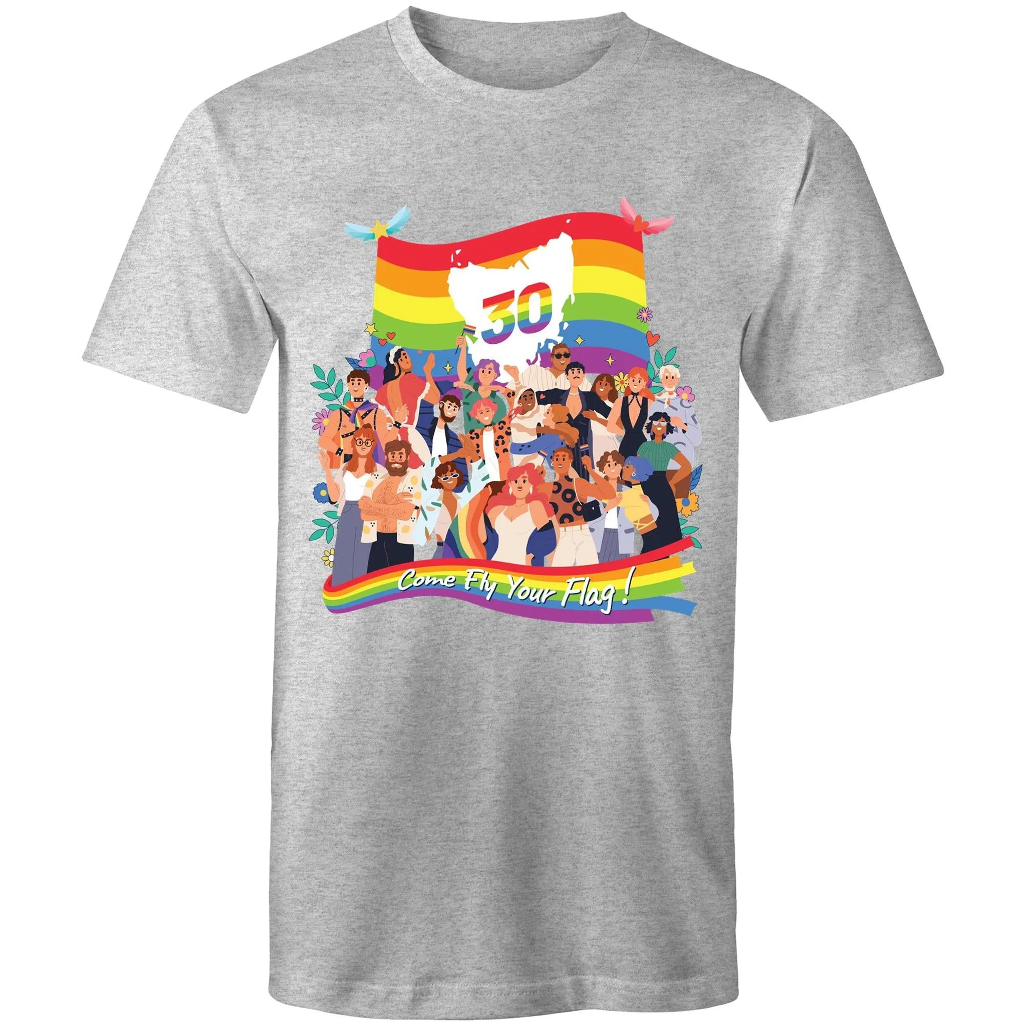 Tas Pride 30th Birthday T-Shirt Double Sided Unisex (LG128)