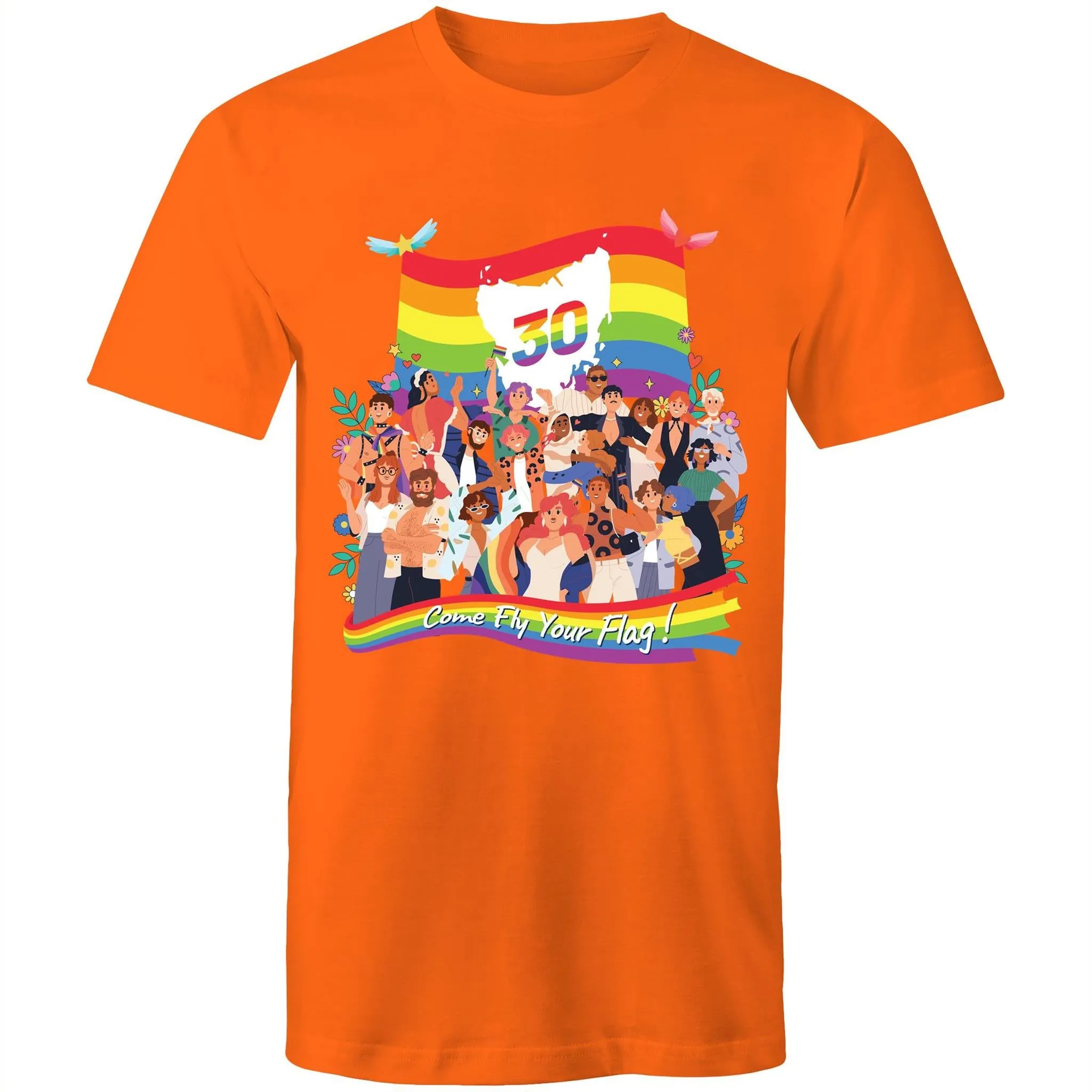 Tas Pride 30th Birthday T-Shirt Double Sided Unisex (LG128)