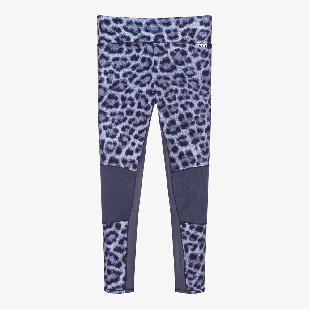 Teen Blue Leopard Leggings