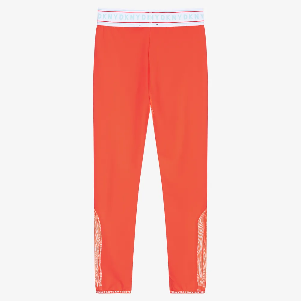 Teen Girls Orange Leggings