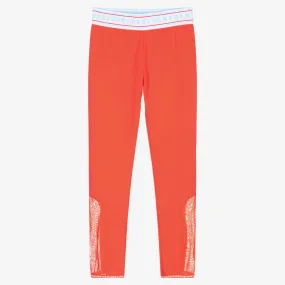 Teen Girls Orange Leggings