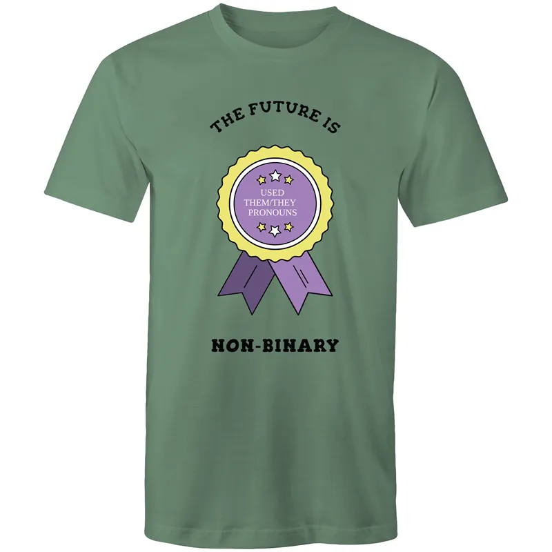 The Future is Non Binary Badge T-Shirt Unisex (NB004)