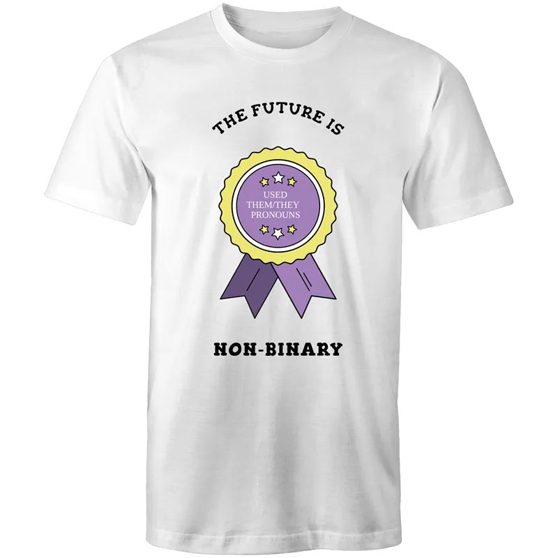 The Future is Non Binary Badge T-Shirt Unisex (NB004)