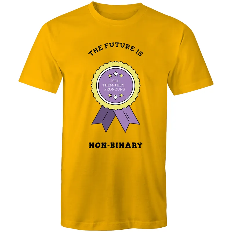 The Future is Non Binary Badge T-Shirt Unisex (NB004)