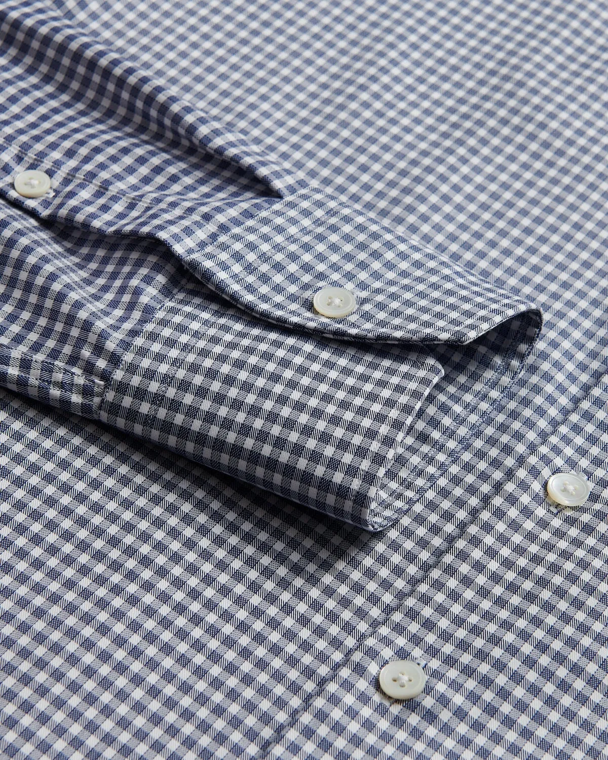 Thomas Pink Journey Twill Check Shirt Blue White