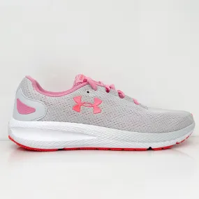 Under Armour Womens Charged Pursuit 2 3022604-102 Gray Running Shoe Sneaker 10.5