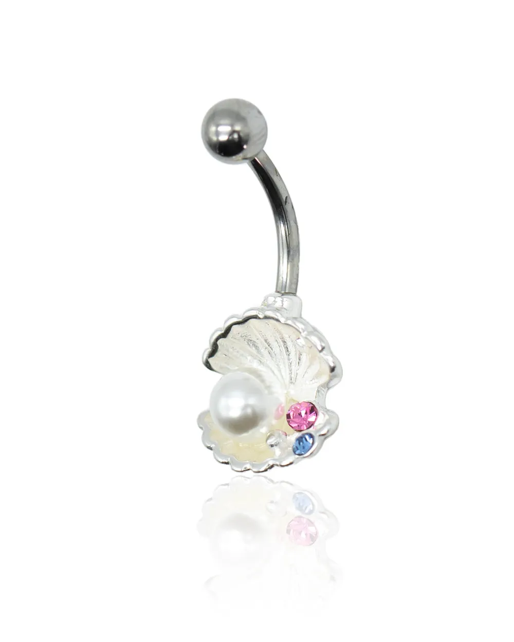 Under The Sea Clam Shell Navel Bar