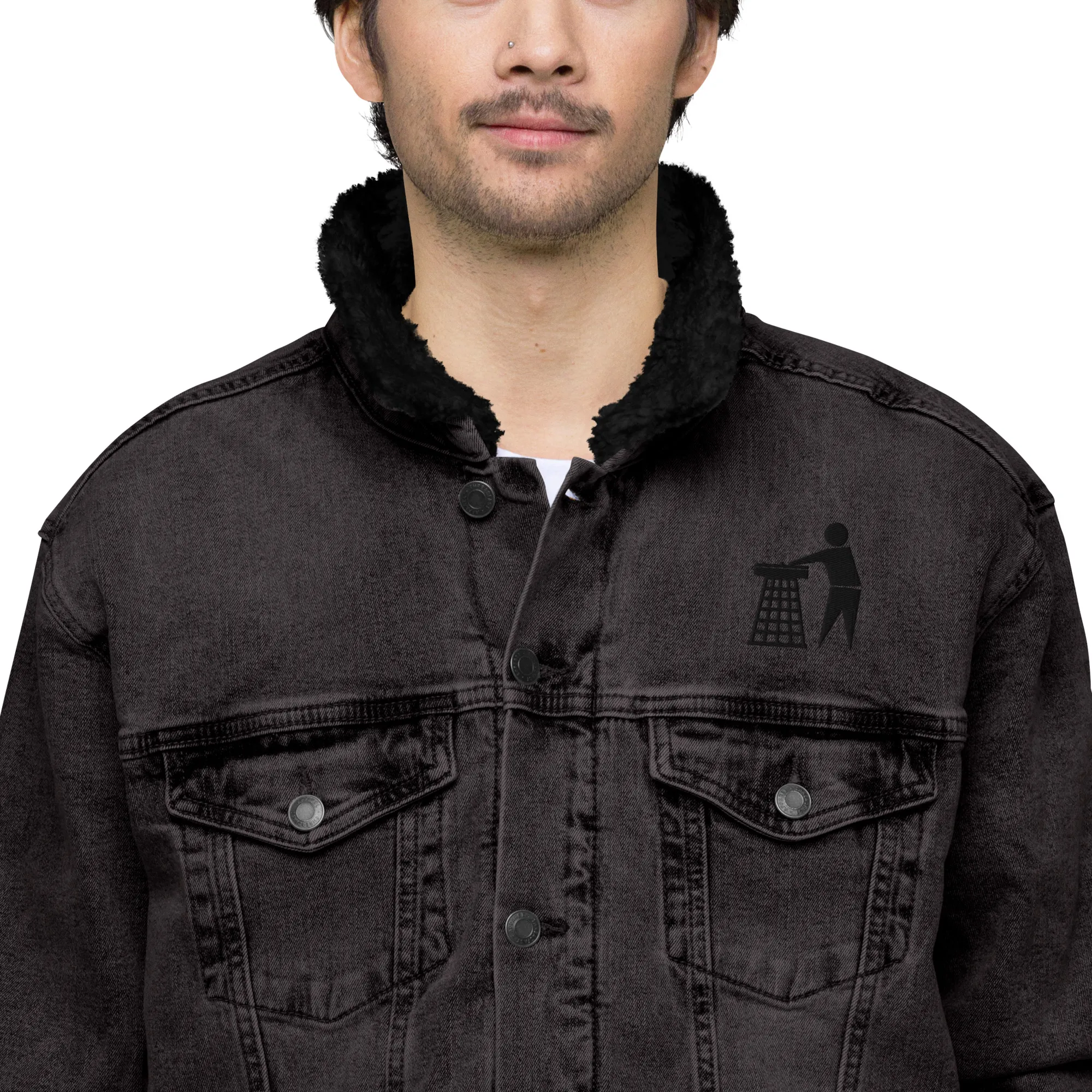 Unisex Denim Jacket (Black Classic)