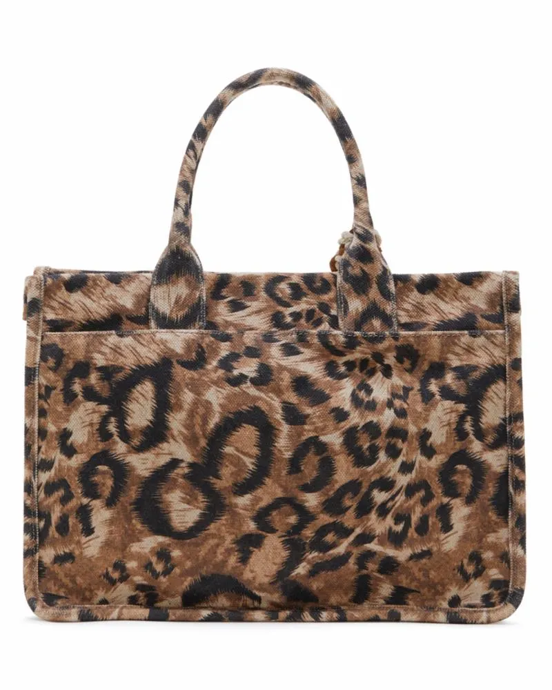 Vince Camuto Handbag ORLA TOTE NATURAL/STROKEY LEOPARD PRINTE