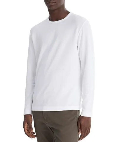 Vince Pima Pique Long Sleeve Tee