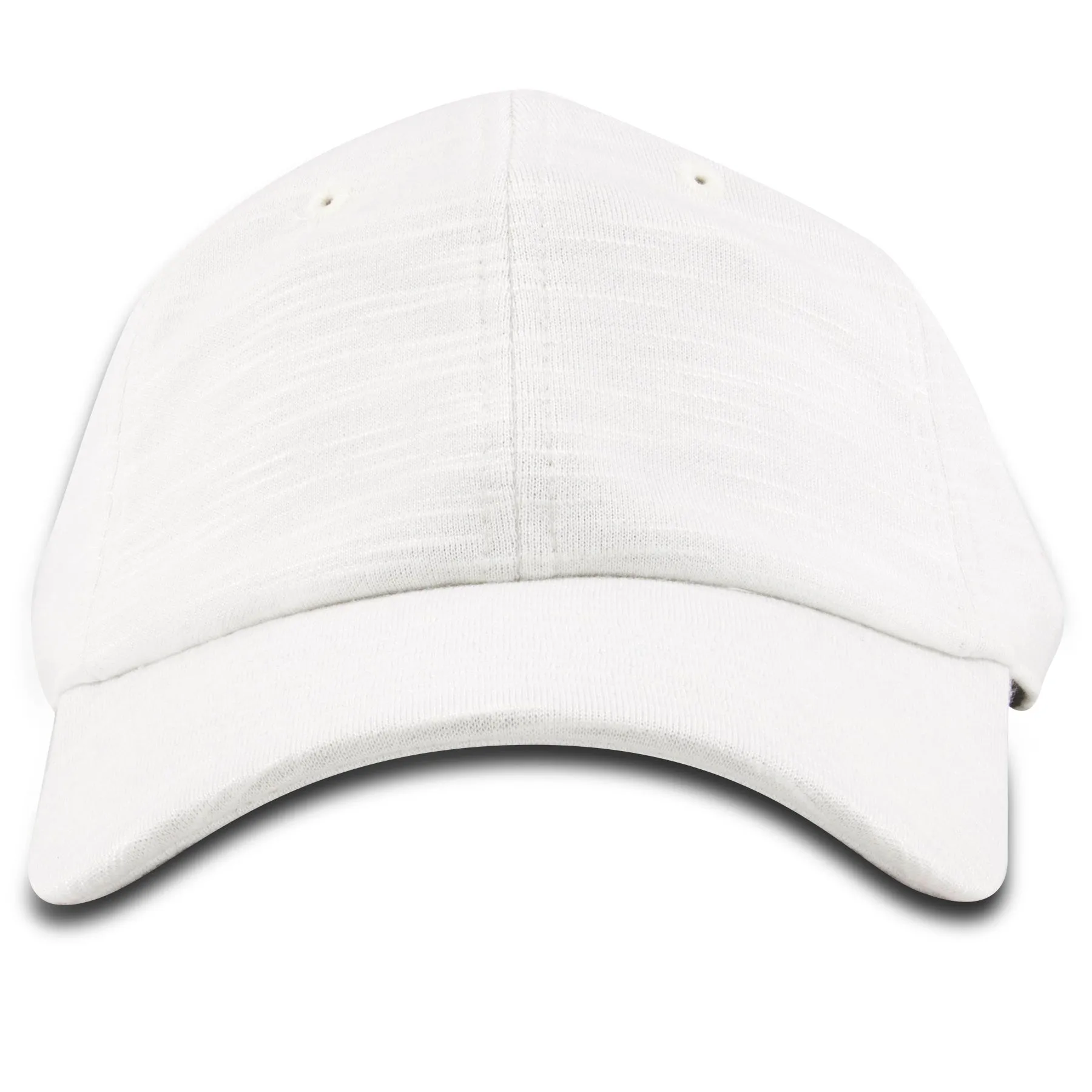 White Blank Melange Classic Adjustable Dad Hat