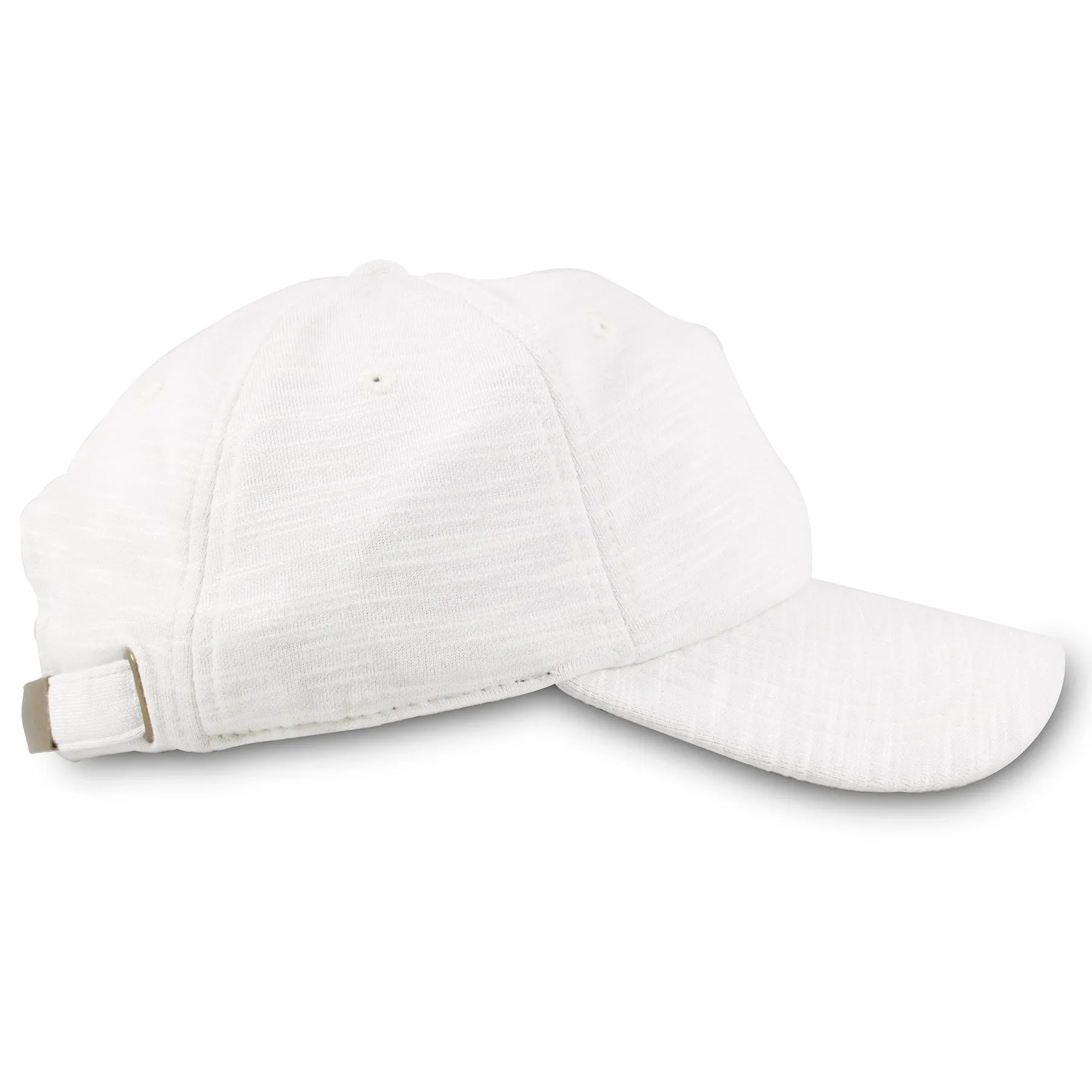 White Blank Melange Classic Adjustable Dad Hat