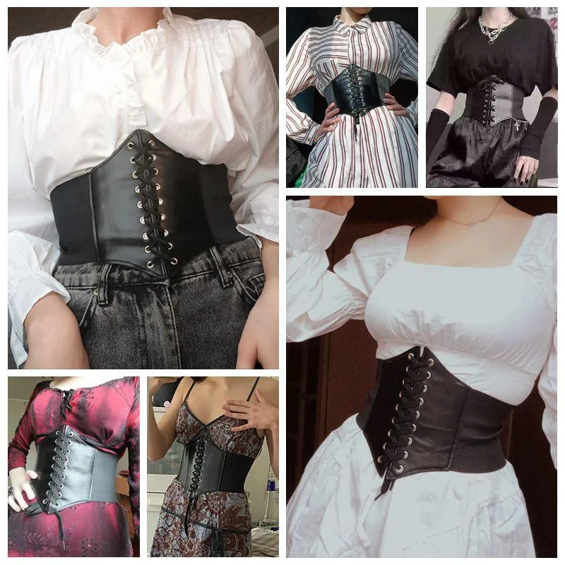 Wide Belt Pu Leather Slimming BodyCorset Belts