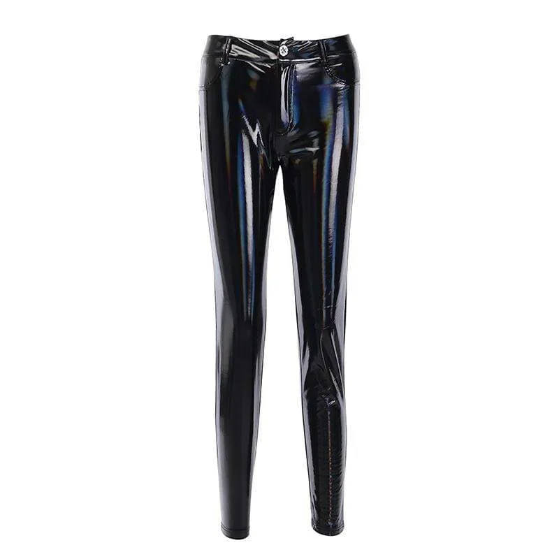 Women's Gothic Skinny PU Leggings