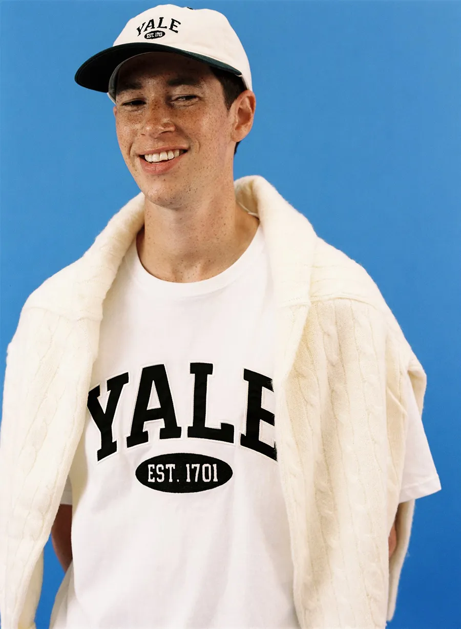 YALE  |[YALE]★2 TONE ARCH TEE