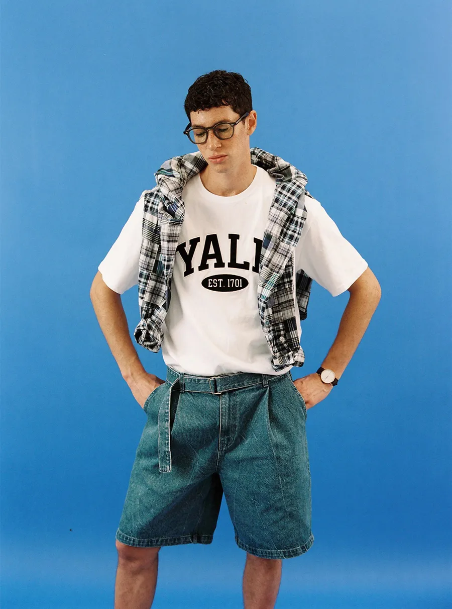 YALE  |[YALE]★2 TONE ARCH TEE