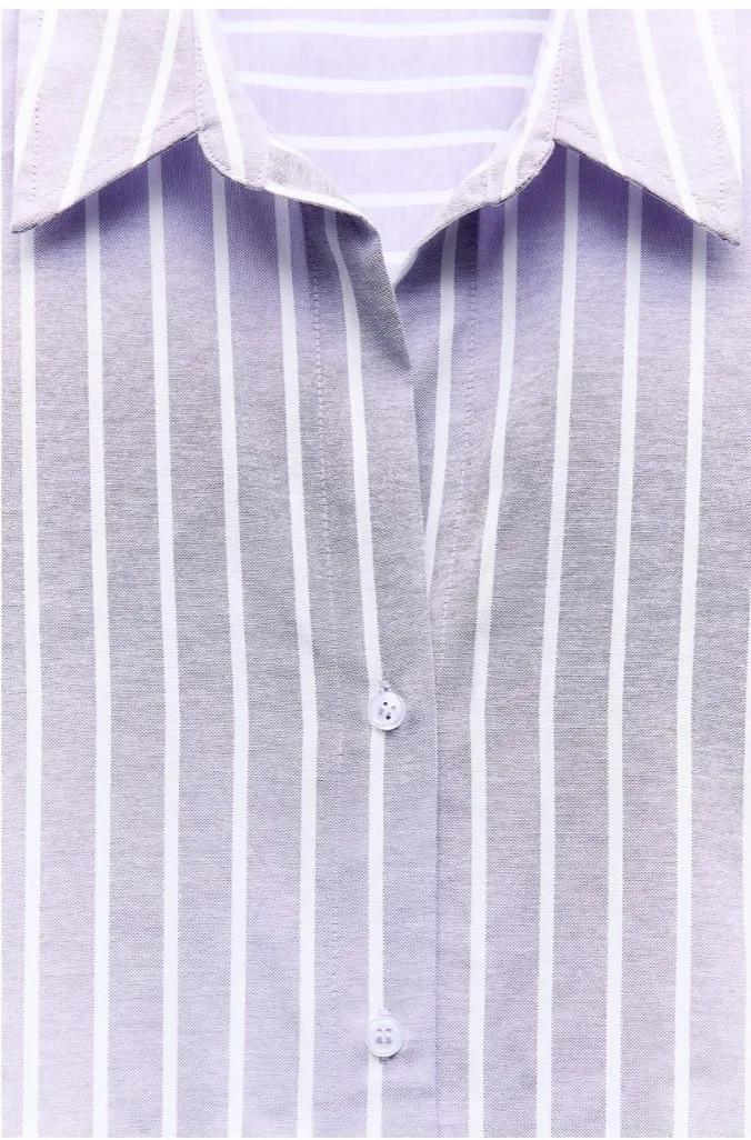 ZARA  |STRIPED OXFORD SHIRT